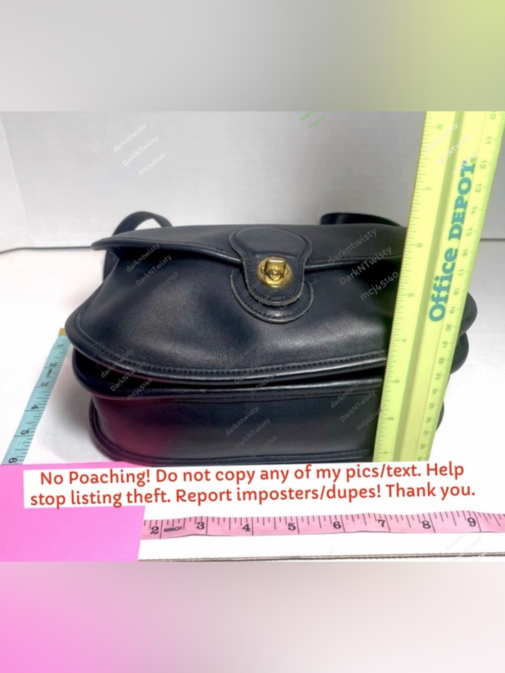 Vintage Coach Leather Prairie Bag Gorgeous! - Picture 13 of 15